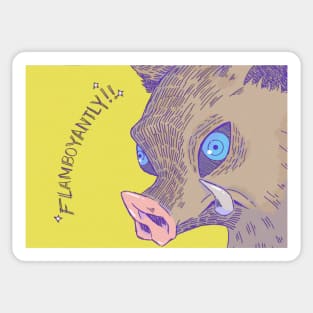 Flamboyantly Sticker